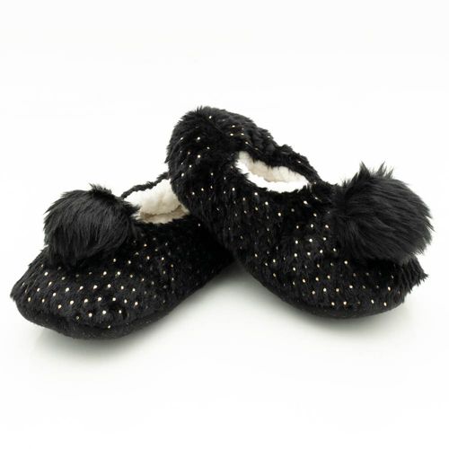 HOMESOCK POMPON NEGRO