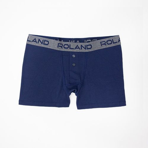 BOXER RIB ELASTICO VISTO AZUL MARINO