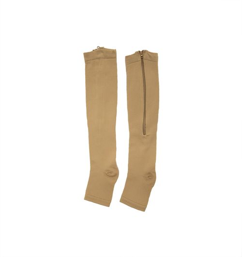 UNISEX MEDIA COMPRESION BEIGE