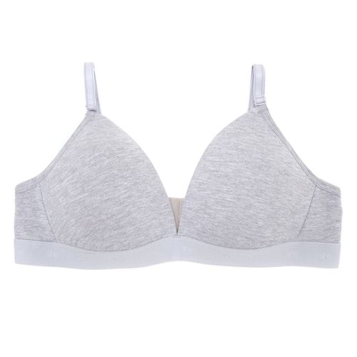 BRASIER ALGODÓN ELASTICO VISTO GRIS