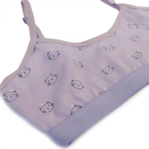 TOP GATOS LILA, BLANCO, JASPE