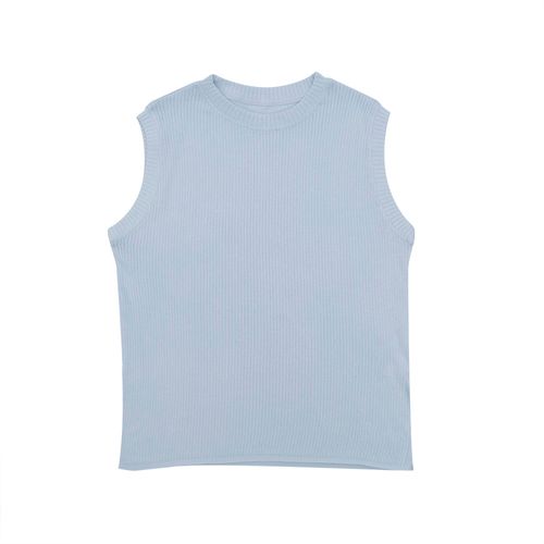 BLUSA TEJIDO CELESTE
