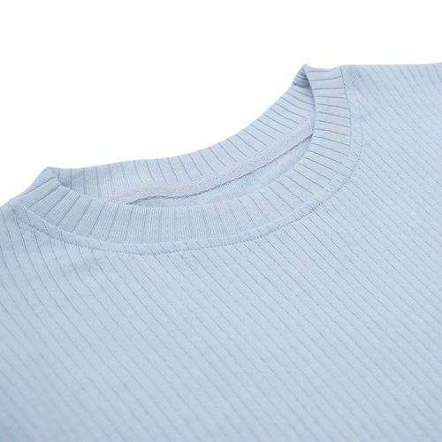 BLUSA TEJIDO CELESTE