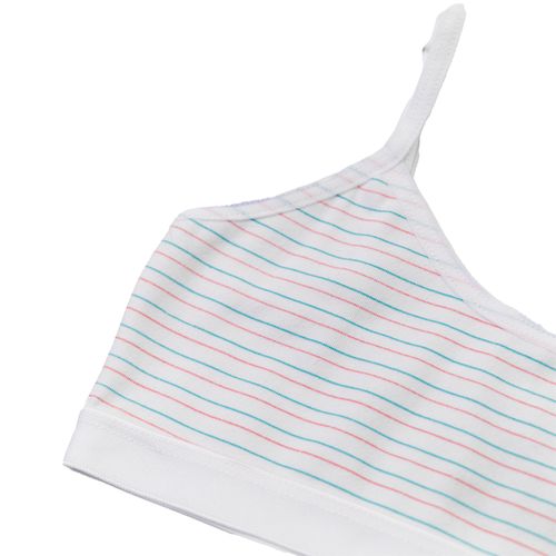 TOP ALGODÓN ROSADO BLANCO AZUL KAM