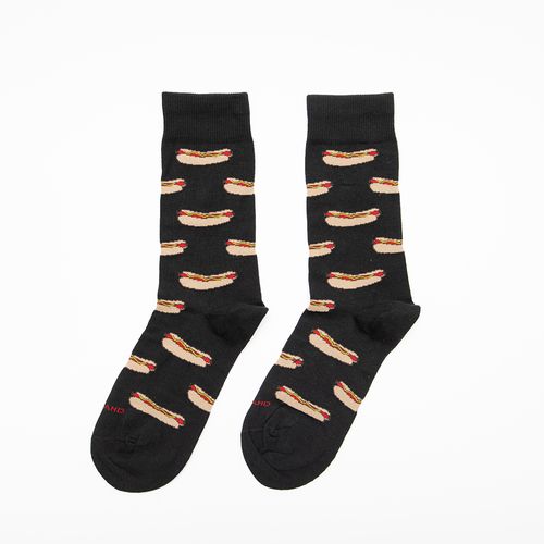 MEDIAS COLORS HOT DOG NEGRO