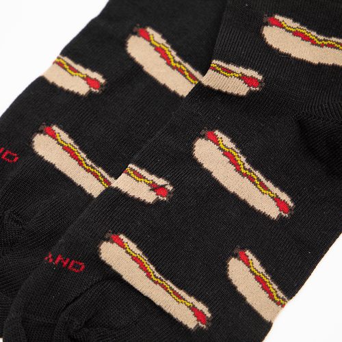 MEDIAS COLORS HOT DOG NEGRO