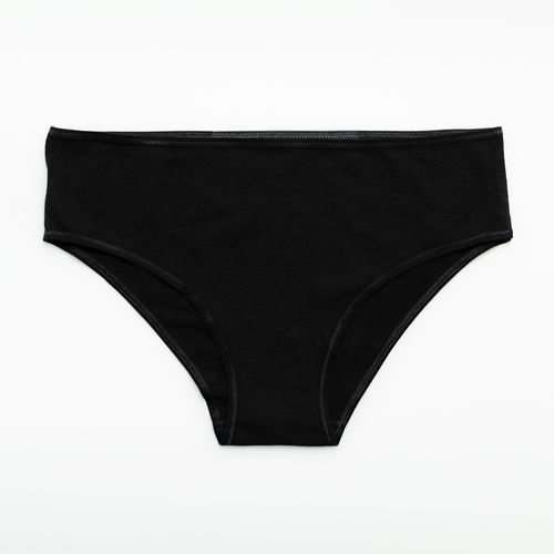 PANTY MEDIO SESGO BAJO NEGRO PACK x1