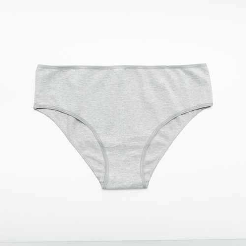 PANTY MEDIO SESGO BAJO GRIS JASPE PACK x1