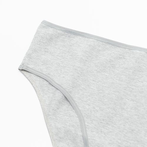 PANTY MEDIO SESGO BAJO GRIS JASPE PACK x1