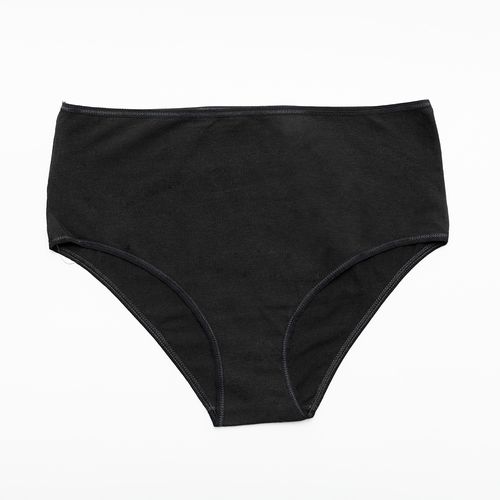 PANTY MEDIO SESGO ALTO NEGRO PACK x1