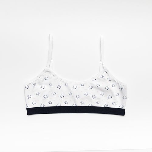 TOP BACK TO SCHOOL ANIMALITO AZUL, JASPE, BLANCO