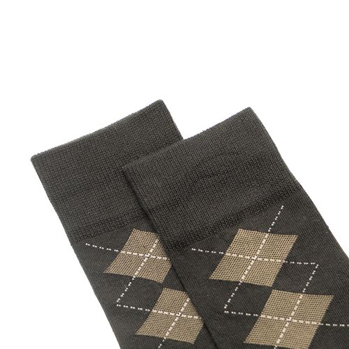 MEDIA CASUAL CABALLERO SIN COSTURA NEGRO, GRIS