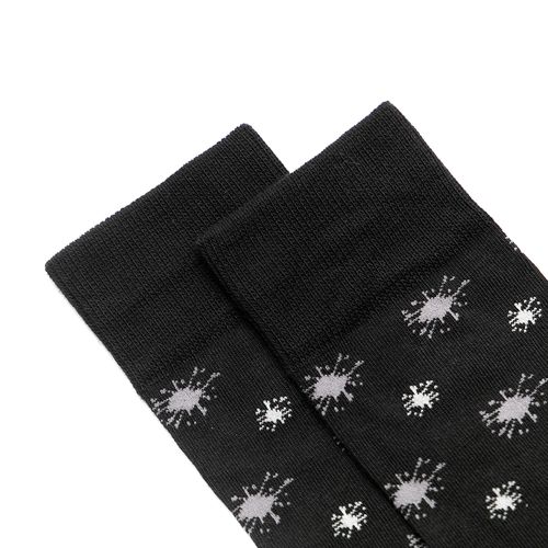 MEDIA CASUAL CABALLERO SIN COSTURA NEGRO, GRIS