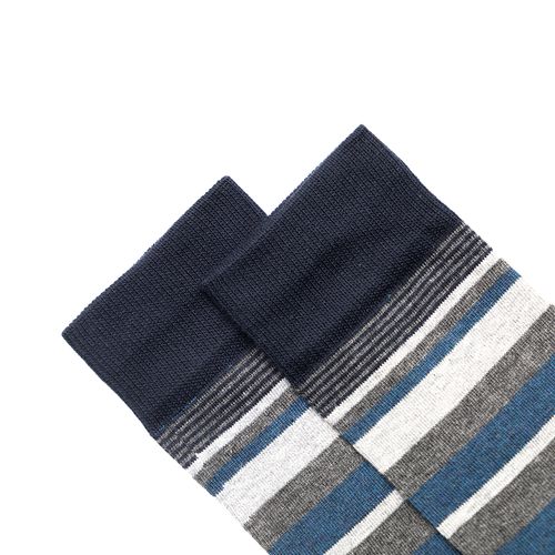 MEDIA CASUAL CABALLERO SIN COSTURA AZUL, GRIS