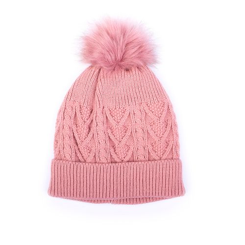 GORRO POMPON ROSADO