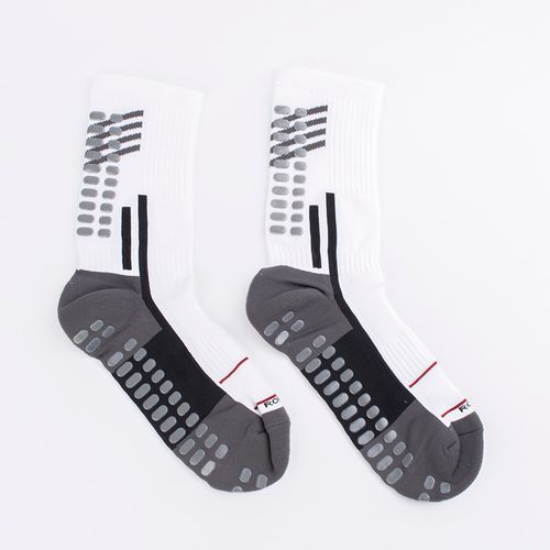 MEDIA DEPORTIVA FUTBOLERA ANTIDESLIZANTE CAÑA 3/4 BLANCO PACK X1