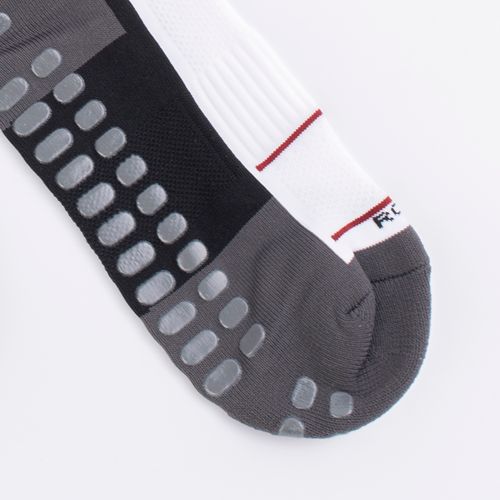 MEDIA DEPORTIVA FUTBOLERA ANTIDESLIZANTE CAÑA 3/4 BLANCO PACK X1