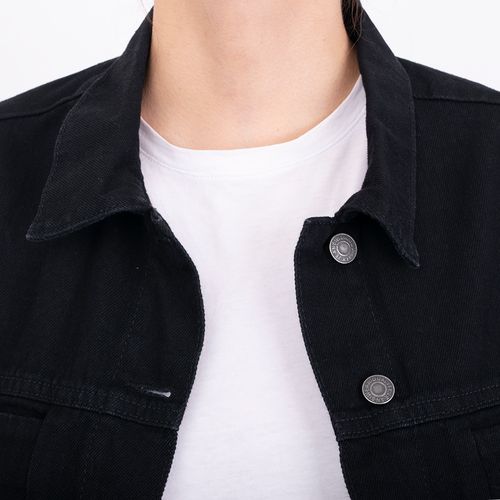 CHAQUETA DENIM NEGRA