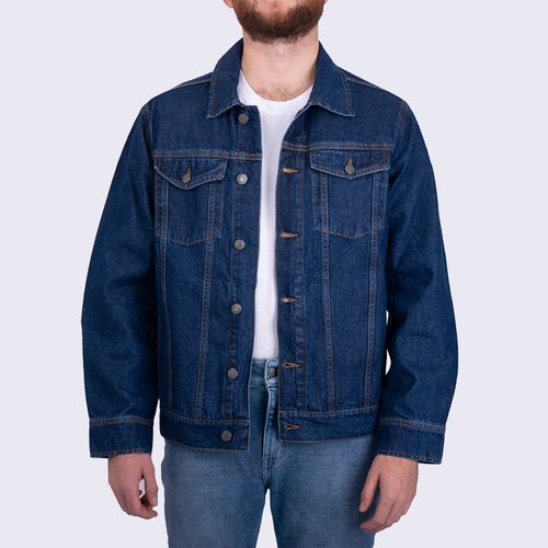 CHAQUETA DENIM  AZUL OSCURO