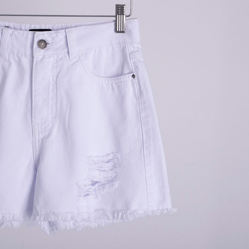 SHORT DENIM BLANCO