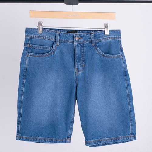 BERMUDA DENIM SLIM AZUL OSCURO