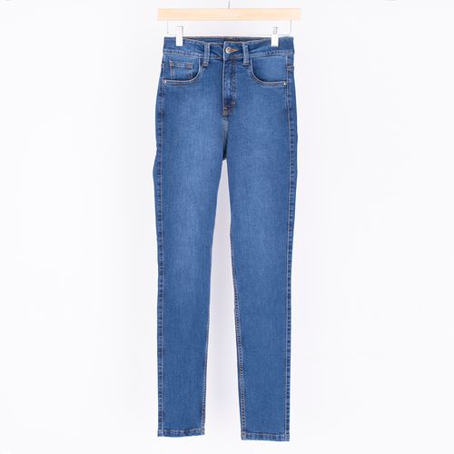PANTALÓN DENIM SKINNY AZUL MEDIO