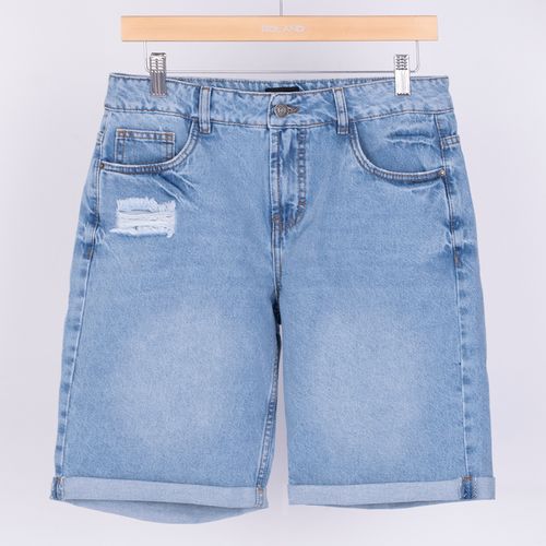 BERMUDA DENIM SLIM AZUL CLARO