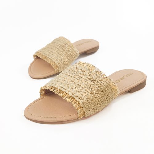 SANDALIA TIPO MULE BEIGE