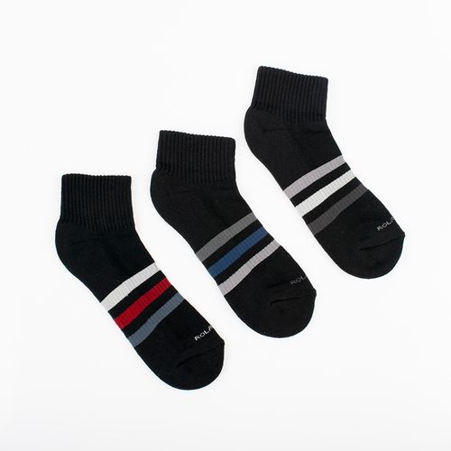 MEDIAS ZAPATILLA 1/2 FELPA NEGRO