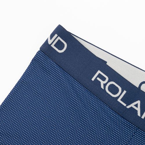 BOXER ELASTICO VISTO PIERNA LARGA MICROFIBRA AZUL JASPE, MARINO, MARINO PUNTOS