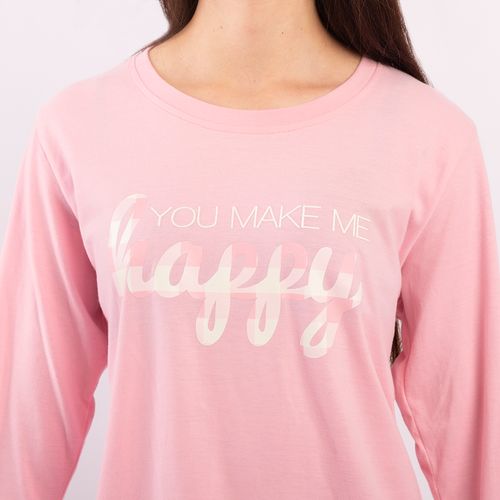 PIJAMA CONJUNTO LETRAS ROSA