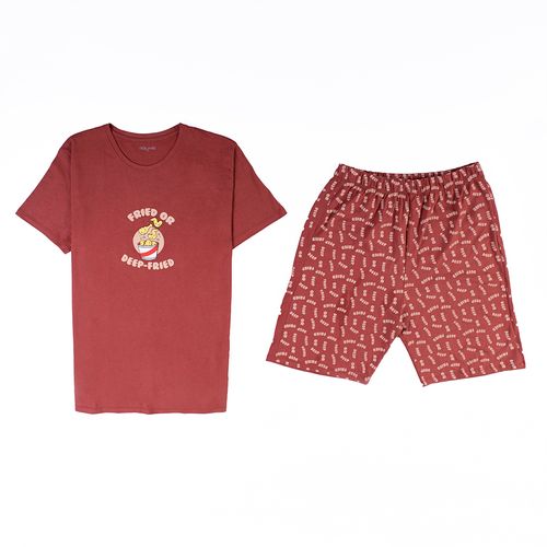 PIJAMA CONJUNTO FRIED VINO