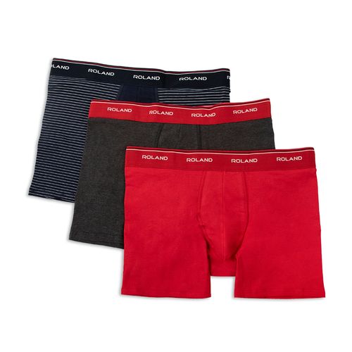 BOXER PRINT ELASTICO VISTO MARINO, ROJO