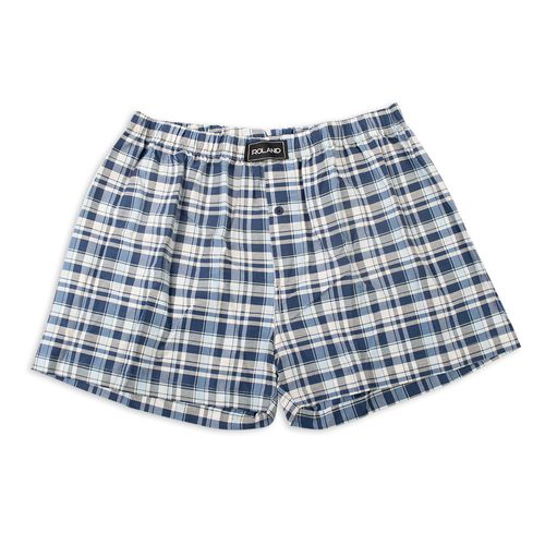 BOXER PLANO CUADROS AZUL BLANCO