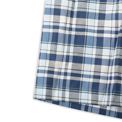 BOXER PLANO CUADROS AZUL BLANCO