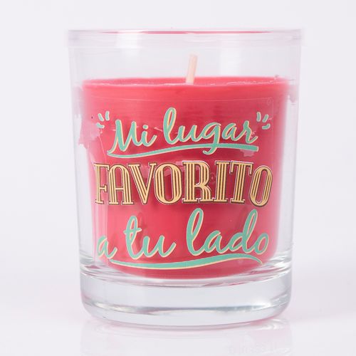 VELA VASO PERFUMADA MENSAJE A TU LADO