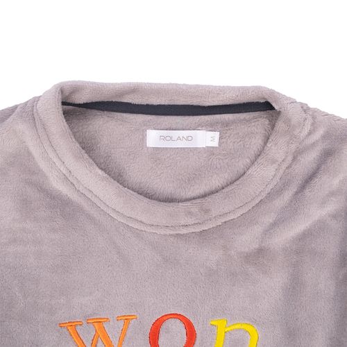 PIJAMA CONJUNTO MANGA LARGA+PANTALÓN POLAR WONDERFUL GRIS