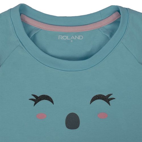 PIJAMA CONJUNTO MANGA LARGA+PANTALÓN  OJOS CELESTE