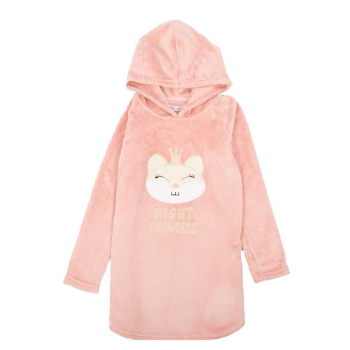 PIJAMA POLAR VESTIDO CARITA ROSA