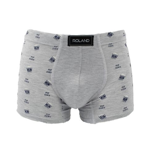 BOXER ELASTICO RECUBIERTO POP CORN GRIS JASPE, VINO, AZUL PIEDRA PACK X3