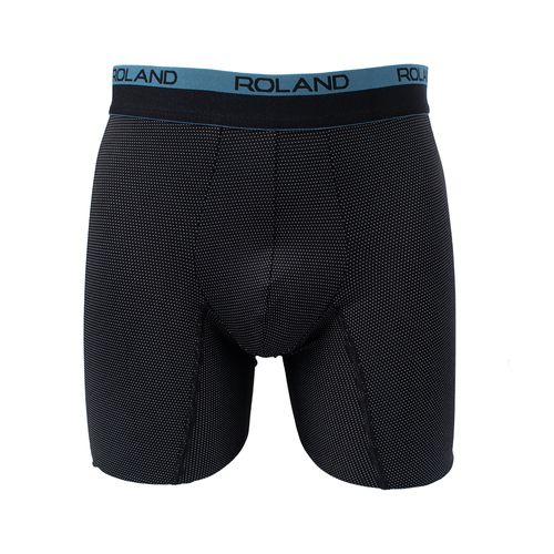 BOXER ELASTICO VISTO PIERNA LARGA MICROFIBRA NEGRO, NEGRO PERFORADO, NEGRO TEXTURA