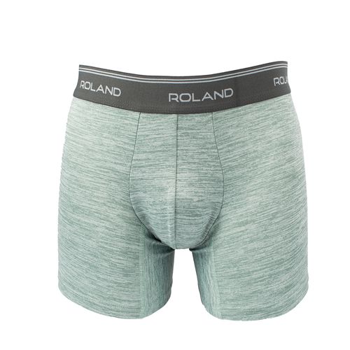 BOXER ELASTICO VISTO MICROFIBRA PIERNA MEDIA VERDE AQUA JASPE, NEGRO, BLANCO TEXTIURA