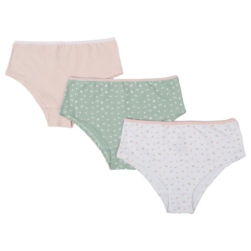CACHETERO MODA-ALGODÓN FLORES SURTIDO PACK X3