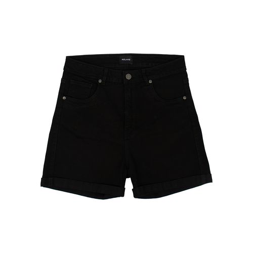 DENIM SHORT LLANO NEGRO