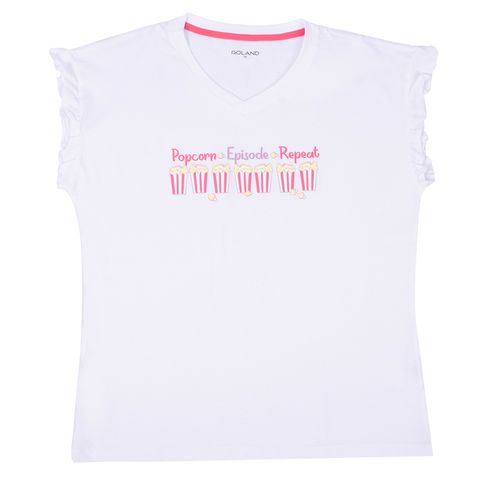 PIJAMA CANGUIL POP CORN CONJUNTO MANGA CORTA SHORT CRUDO PACK X2
