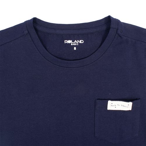 CAMISETA FLEECE ESCOLAR  AZUL