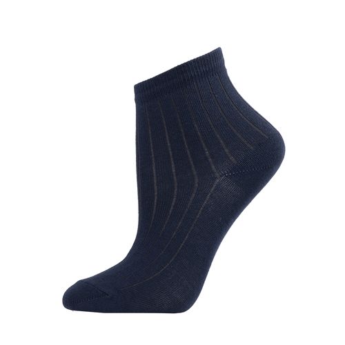 MEDIAS ESCOLAR CAÑA ZAPATILLA LISA ACANALADA SURTIDO X3