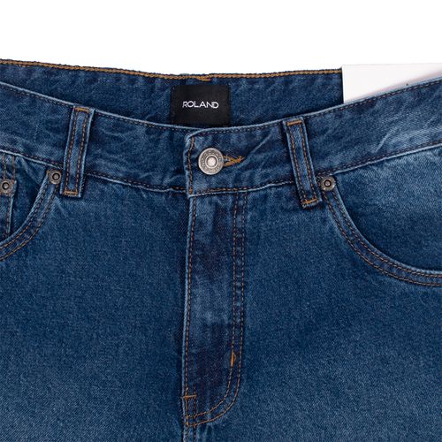 PANTALÓN DENIM MOM PREMIUM ROTO AZUL MEDIO