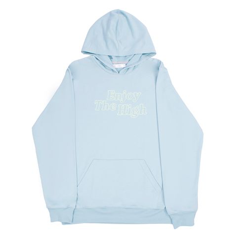 HOODIE MODA-ALGODÓN CELESTE