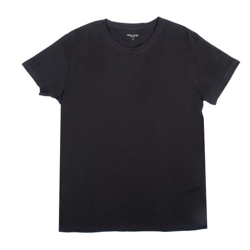 CAMISETA CUELLO REDONDO NEGRO